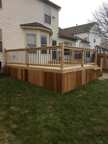 Deck with aluminum spindles 6